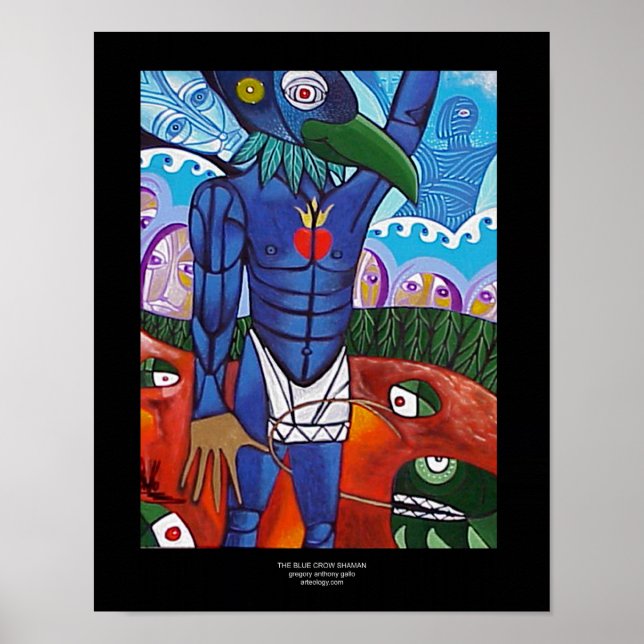 Póster Corvo Azul por Gregory Gallo (Frente)