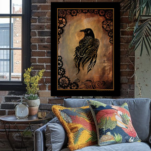 Póster Corvo do maquinismo de relojoaria