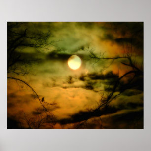 Poster Corvo E Céu Ominoso