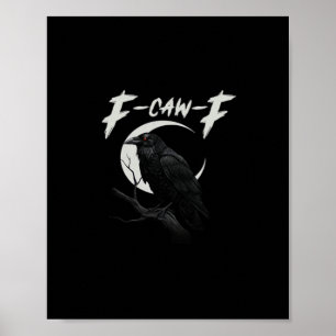 Poster Corvo Engraçado Essencial Criativo Casual