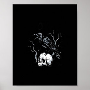 Poster Corvo F-Caw-F Pássaro Engraçado Dizendo Humor Meme