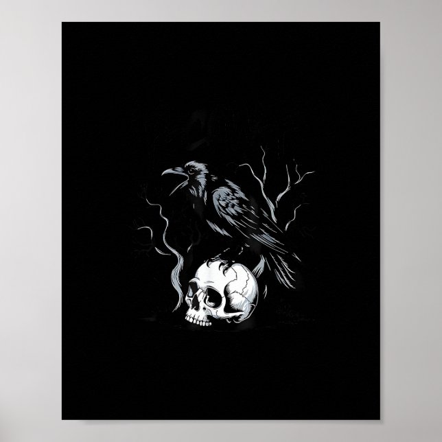 Poster Corvo F-Caw-F Pássaro Engraçado Dizendo Humor Meme (Frente)
