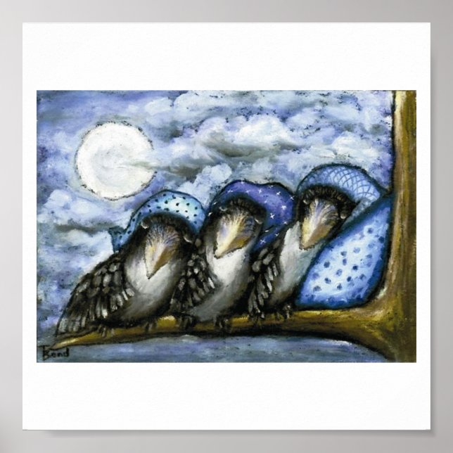 Póster corvos para dormir (Frente)