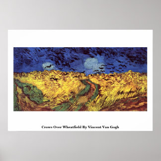 Póster Corvos Sobre Wheatfield Por Vincent Van Gogh