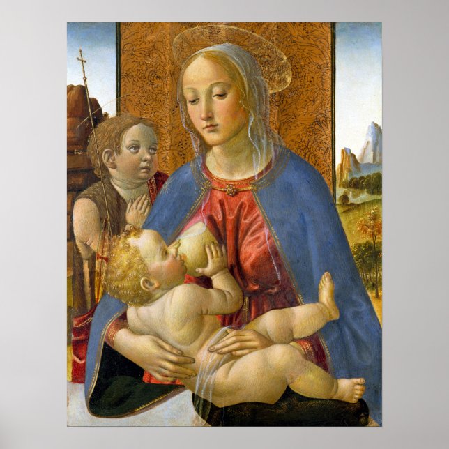 Poster Cosimo Rosselli Madonna and Child (Frente)