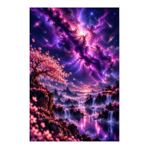 Cosmic Sakura: Fantasia do Lago Celestial na Galáx