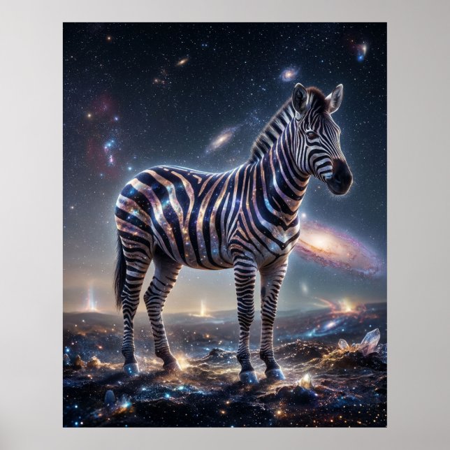 Poster Cosmic Zebra Starlight Plains (Frente)
