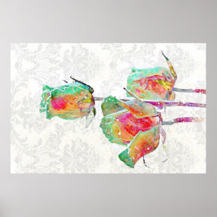Poster cósmico dos rosas
