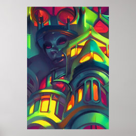 Poster Cosmópolis de Curiosidade por Wombott