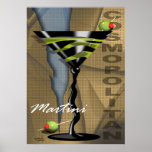 Poster Cosmopolitan Martini | art deco<br><div class="desc">"Cosmopolita Martini" arte deco de Cheryl Daniels.</div>