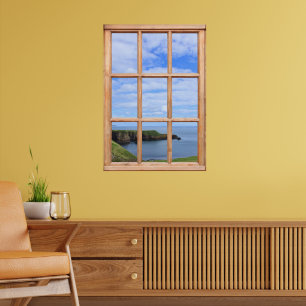Póster Costa, céu e vista para o mar de Scotland de uma