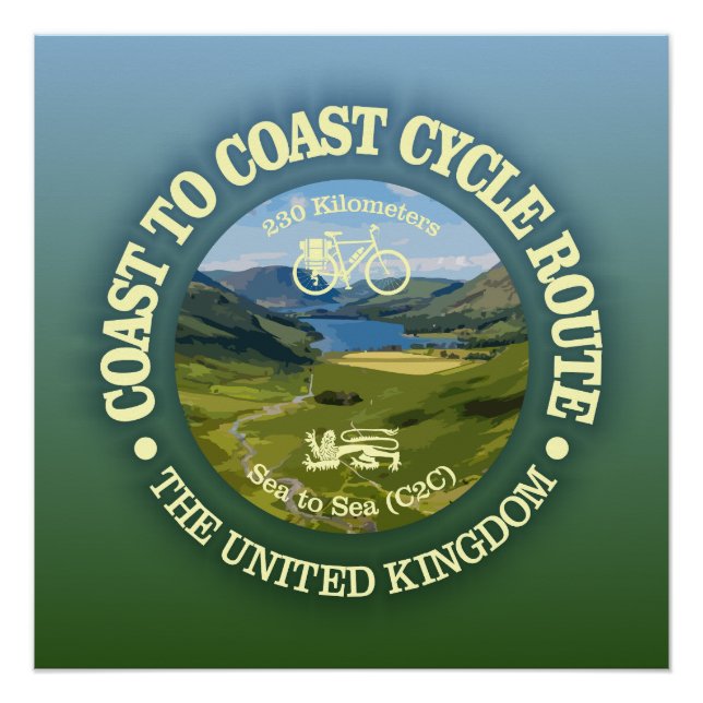 Póster Costa-Costa "C2C" (ciclismo c) (Frente)