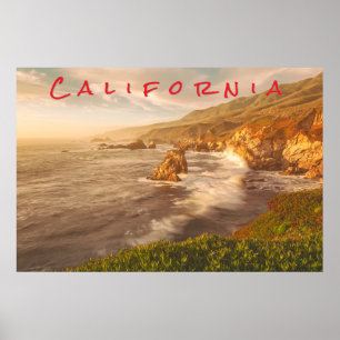 Poster Costa da Califórnia