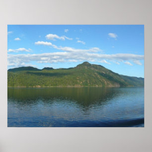 Póster Costa da Colúmbia Britânica no Canadá Cênico
