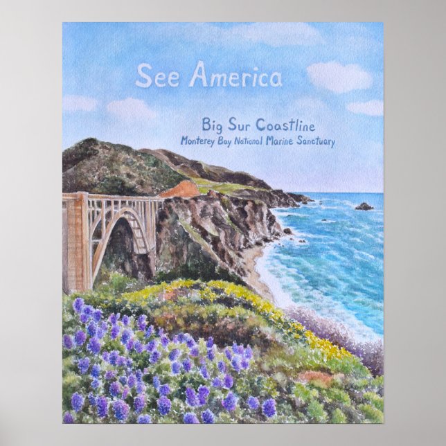 Poster Costa de Big Sur (Frente)
