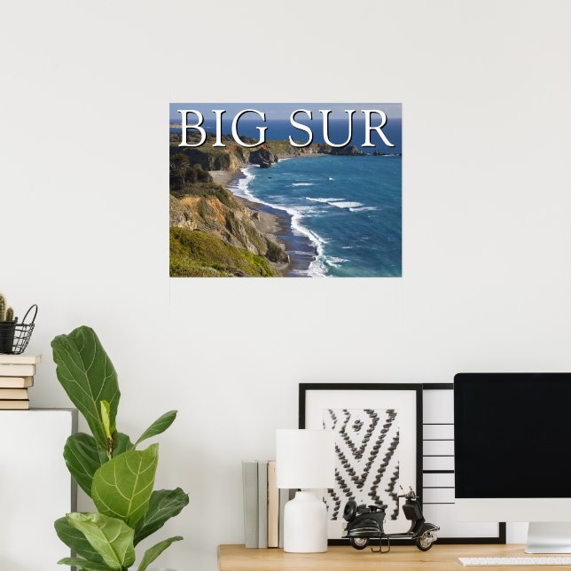 Poster Costa de Big Sur | Califórnia (Escritório em casa)