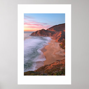 Póster Costa de Califórnia acima de Pacifica