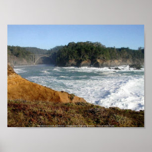 Póster Costa de Mendocino, Califórnia
