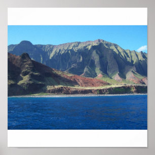Póster Costa de Napali, Havaí