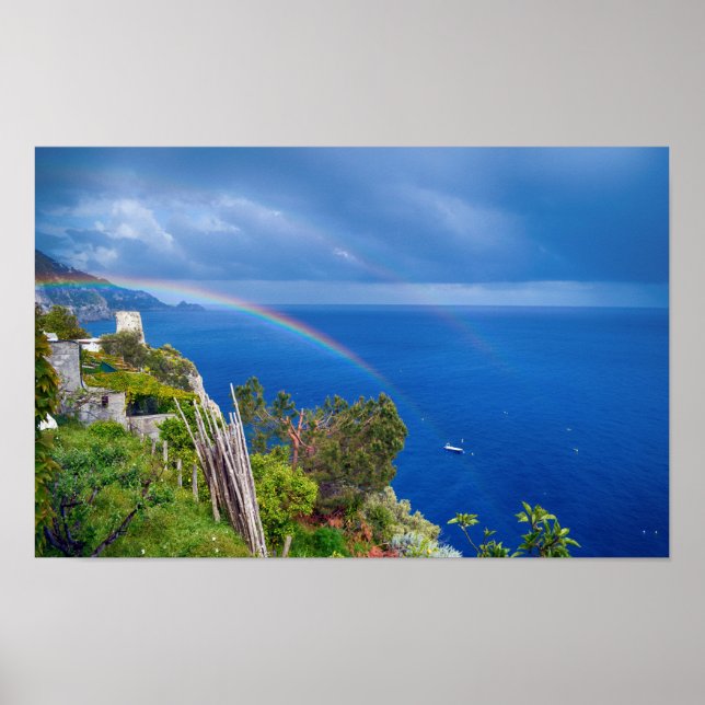 Poster Costa do Amalfi Itália (Frente)