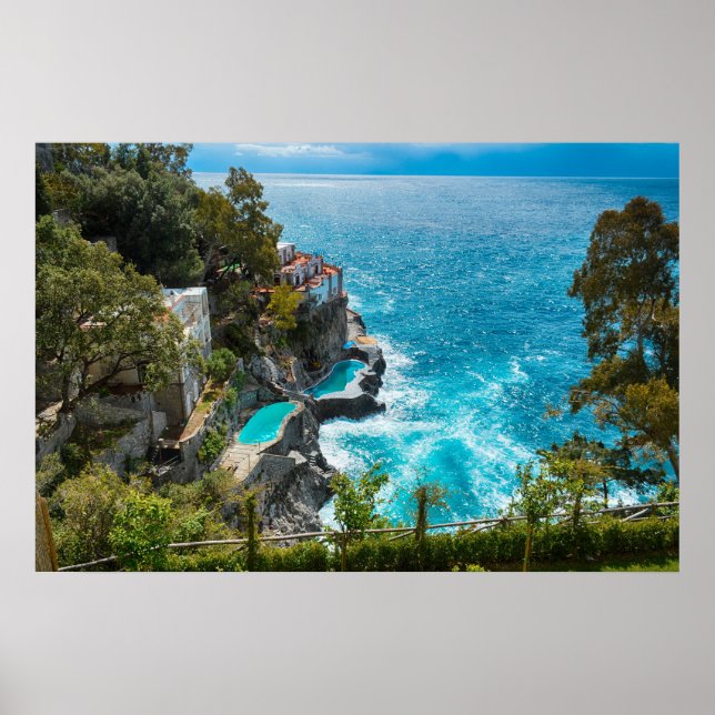 Poster Costa do Amalfi Itália (Frente)