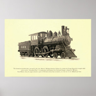 Poster Costa do lago e estrada de ferro do sul Co. de