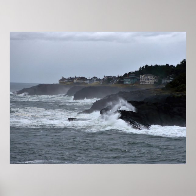 Poster Costa do Pacífico Stormy (Frente)