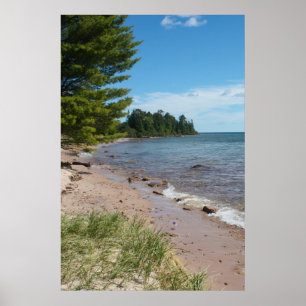 Poster Costa do Parque Brunette — Lago Superior, Michigan