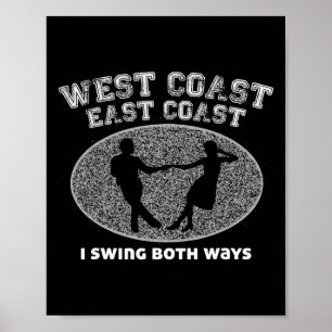 Poster Costa Leste Oeste Eu Balanço Dois Dançarinos De Sa