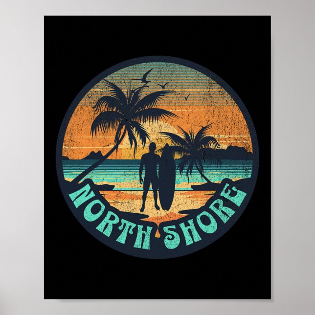 Poster Costa Norte do Havaí _1  (Frente)