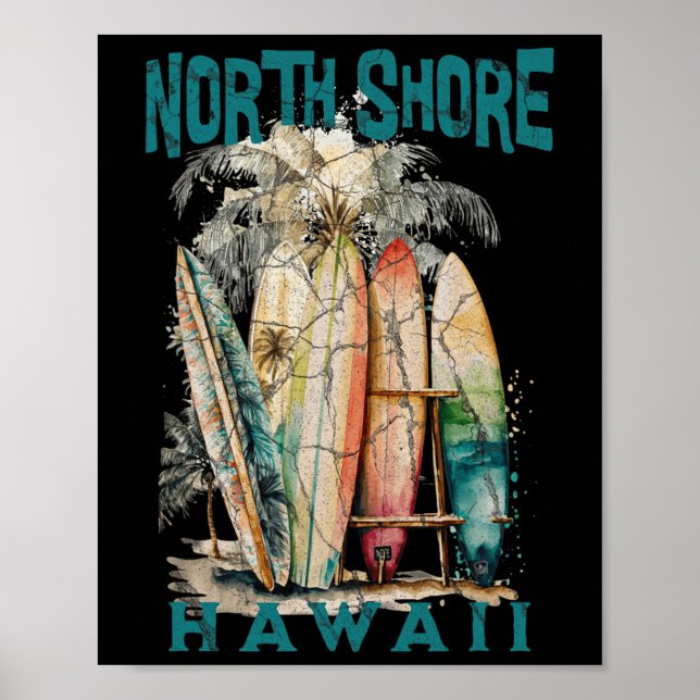 Poster Costa Norte do Havaí _2  (Frente)