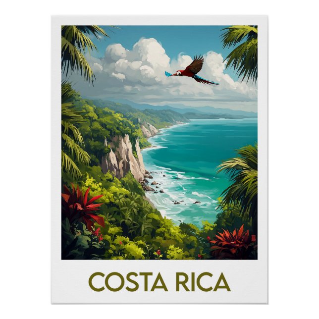 Póster Costa Rica Poster (Frente)