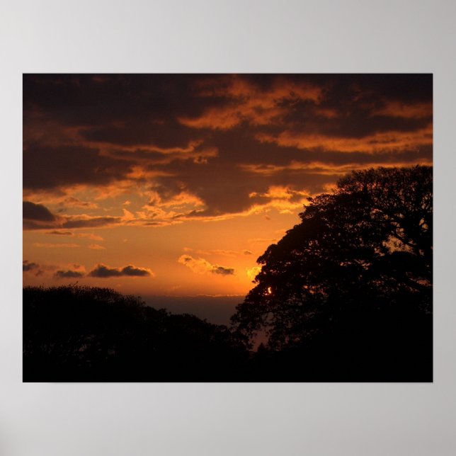 Póster Costa Rica Sunset III (Frente)