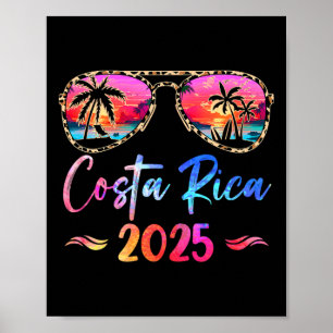 Poster Costa Rica Vacation 2025 Matching Group Family Sum