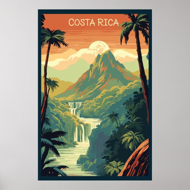 Poster Costa Rica, Viagem (Frente)