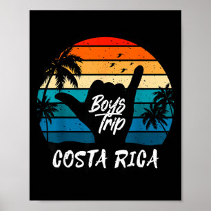 Poster Costa rica viagem de rapazes combinando