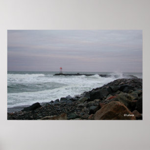 Póster Costa tormentoso