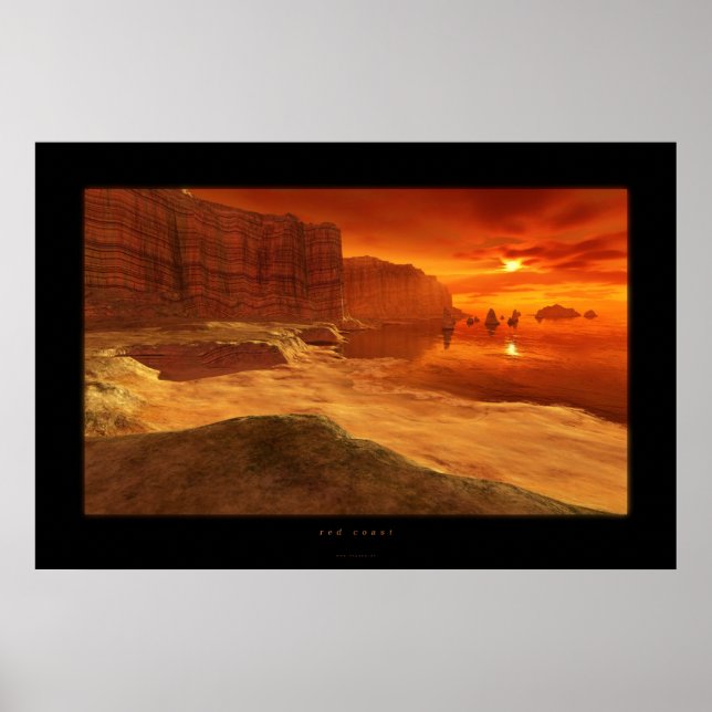 Póster costa vermelha (Frente)