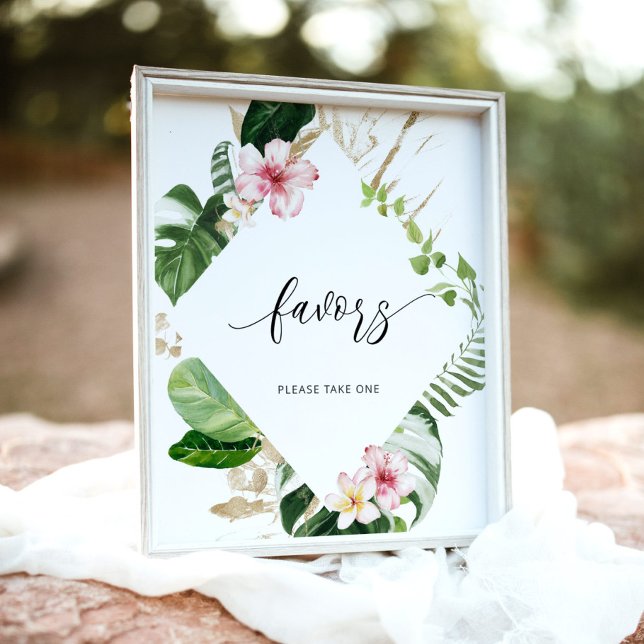 Poster Costela-de-adão tropical favor pegue um (Criador carregado)