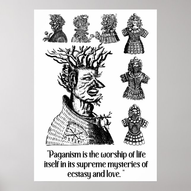 Poster Costumes Paganismo Antigos (Frente)