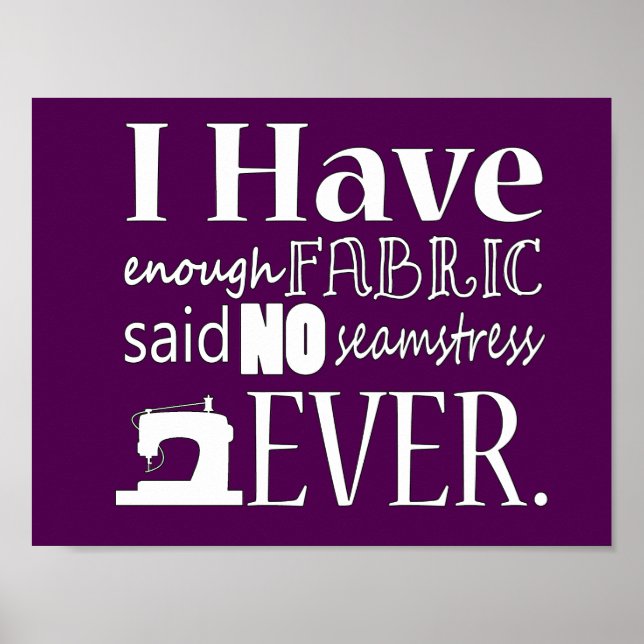 Poster costura ・ Artesanatos Tecidos insuficientes {Dark} (Frente)