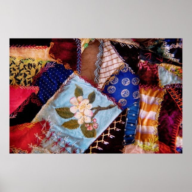 Poster Costura - Patchwork - Cobertor da Vovó (Frente)