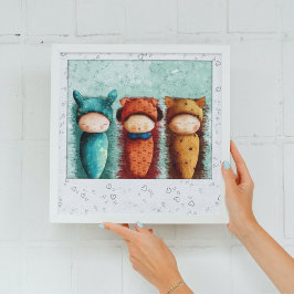 Poster Cóta Aquarela Bebês recém-nascidos dormindo na enf