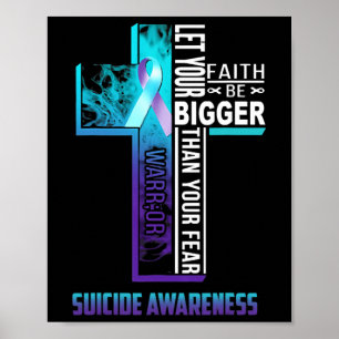 Poster Cota Cristã Faith Para Suicídio Por Saúde Mental P