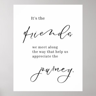 Poster Cota de Amizade, Presente de Amigo, Arte de Amigo 