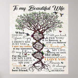 Poster Cota De Amor Para Esposa   Presente para Decoraç