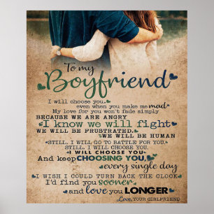 Poster Cota De Amor Para Namorado Presente de tendênci