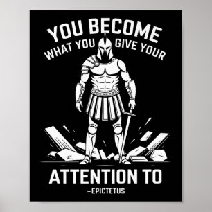 Poster Cota de Força Mental Estática Homens Epictetus Pre