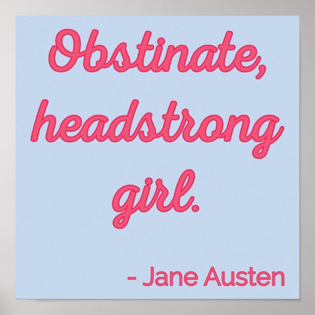 Poster Cota de Orgulho e Preconceito II - Estilo Bonito (Frente)