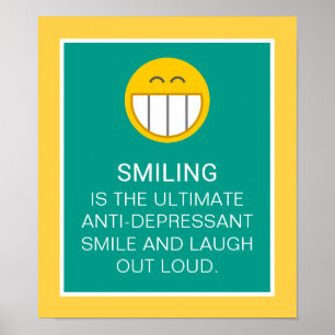 Poster Cota de Sorriso Motivacional Anti-Depressivo